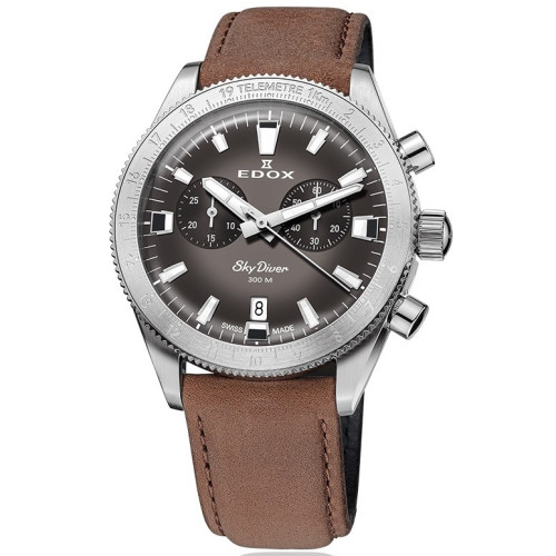 Часы Edox Skydiver Chronograph 10116 3 GRIDN