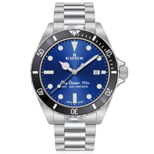 Часы Edox SkyDiver 70s Date 53017 3NM BUI