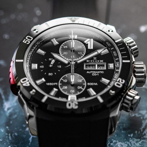 Часы Edox CO-1 Chronograph Automatic 01128 3NRCA NN