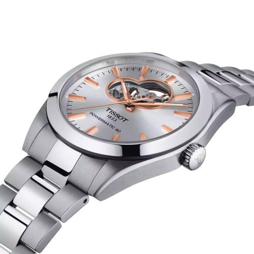 Часы Tissot Gentleman Powermatic 80 Open Heart T127.407.11.031.01