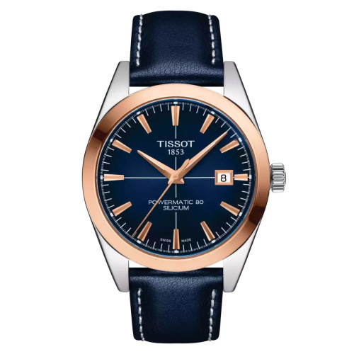 Часы Tissot Gentleman Powermatic 80 Silicium Solid 18k Gold Bezel T927.407.46.041.00