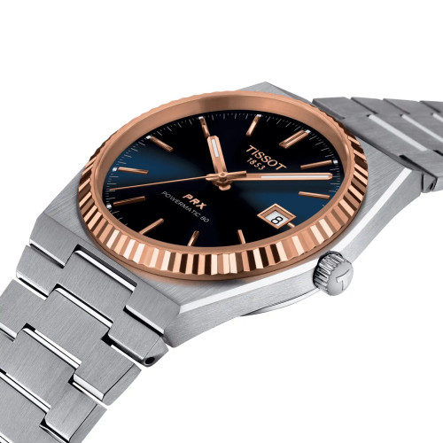 Часы Tissot PRX Powermatic 80 Steel & 18k Gold Bezel T931.407.41.041.00