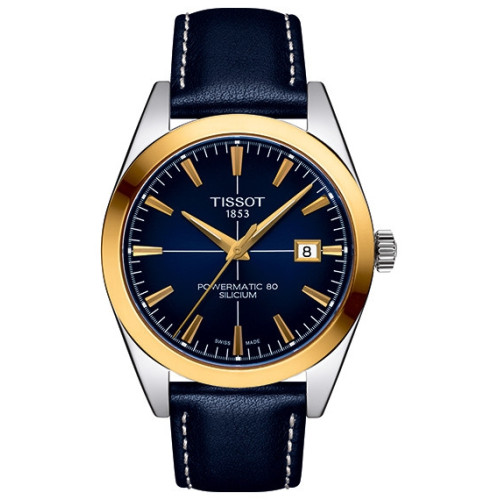Часы Tissot Gentleman Powermatic 80 Silicium Solid 18k Gold Bezel T927.407.46.041.01