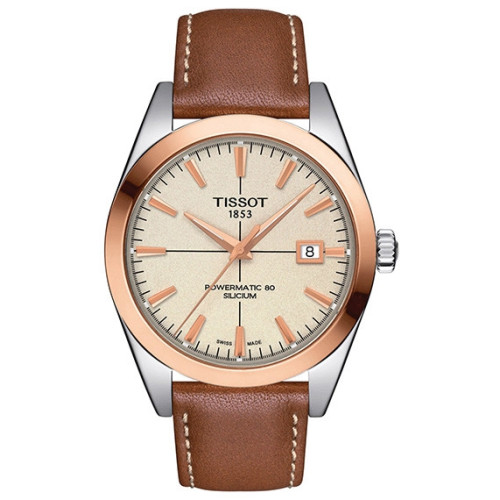 Часы Tissot Gentleman Powermatic 80 Silicium Solid 18k Gold Bezel T927.407.46.261.00