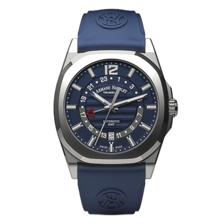 Armand Nicolet J09 GMT steel 41 mm A663AAA-BU-GG4710U