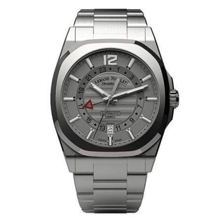 Armand Nicolet J09 GMT steel 41 mm A663AAA-GR-MA4660A