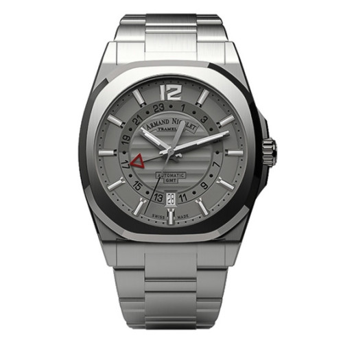 Часы Armand Nicolet J09 GMT steel 41 mm A663AAA-GR-MA4660A