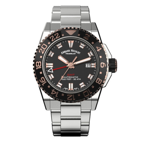 Часы Armand Nicolet JS9 GMT A486ASN-NS-MA-4480AA