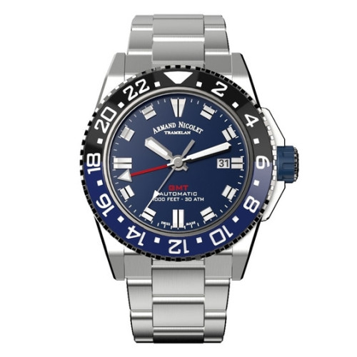 Часы Armand Nicolet JS9 GMT A486AGU-BU-MA4480AA