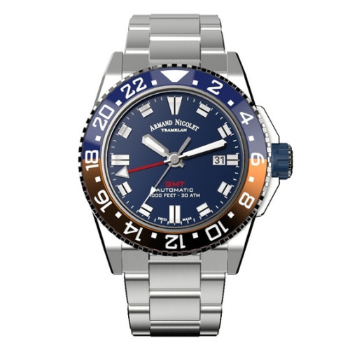 Часы Armand Nicolet JS9 GMT A486BGU-BU-MA4480AA