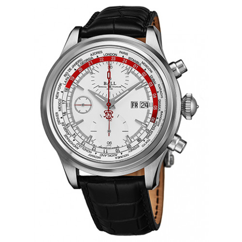 Часы Ball Trainmaster Worldtimer Chronograph CM2052DLL1JSLRD