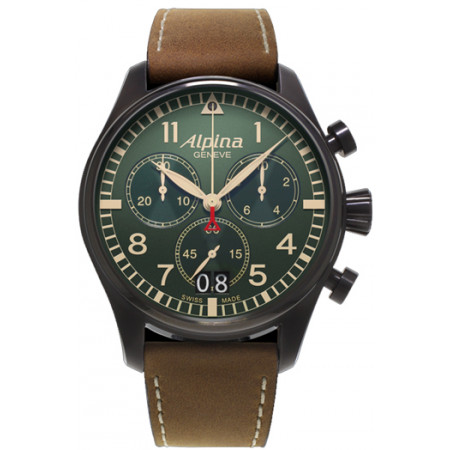 Alpina Startimer Pilot Big Date Chronograph Military AL-372GR4FBS6