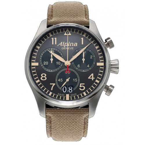 Alpina Startimer Pilot Big Date Camouflage Grey AL-372BGR4S6