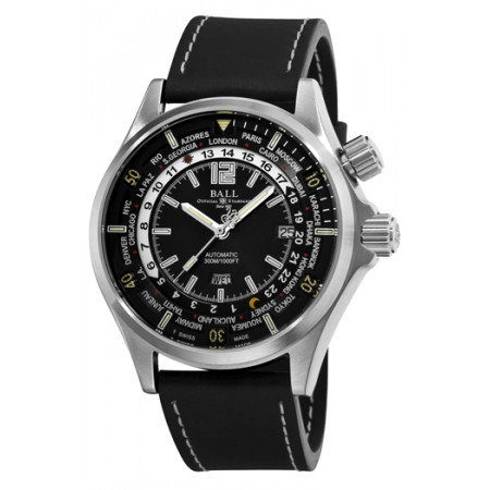 Ball DiverWorldtm Engineer Master II Diver Worldtime DG2022A-PA-BK