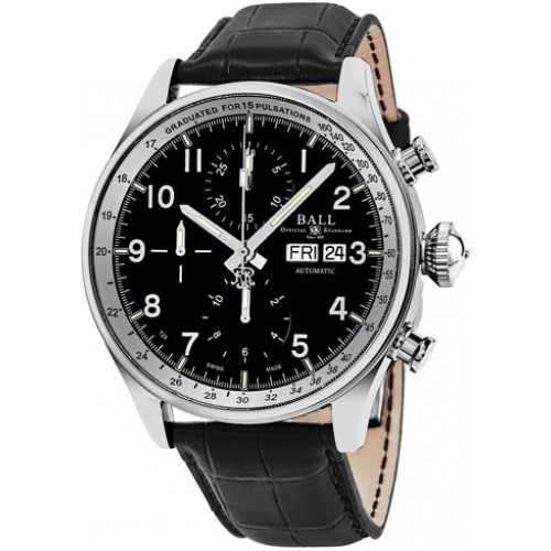 Часы Ball Trainmaster Pulsemeter Chronograph CM3038C-LFJ-BK