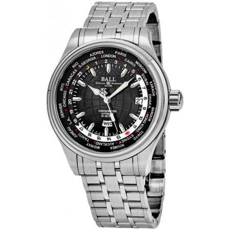 Ball Trainmaster Worldtime GM2020D-SCJ-BK